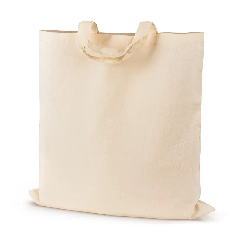 Baumwolltasche 260x310 mm Griff: 40 cm – Ecru