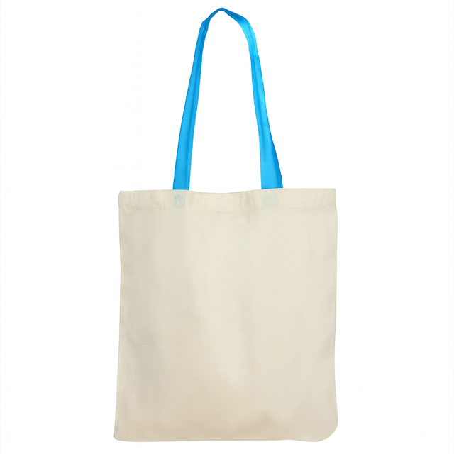 Ecru-Baumwollbeutel 38x42cm BLAUE OHREN 140g/m2