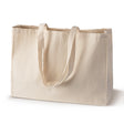Baumwolltasche Ecru 450+120x120x350 mm Griff: 70 cm