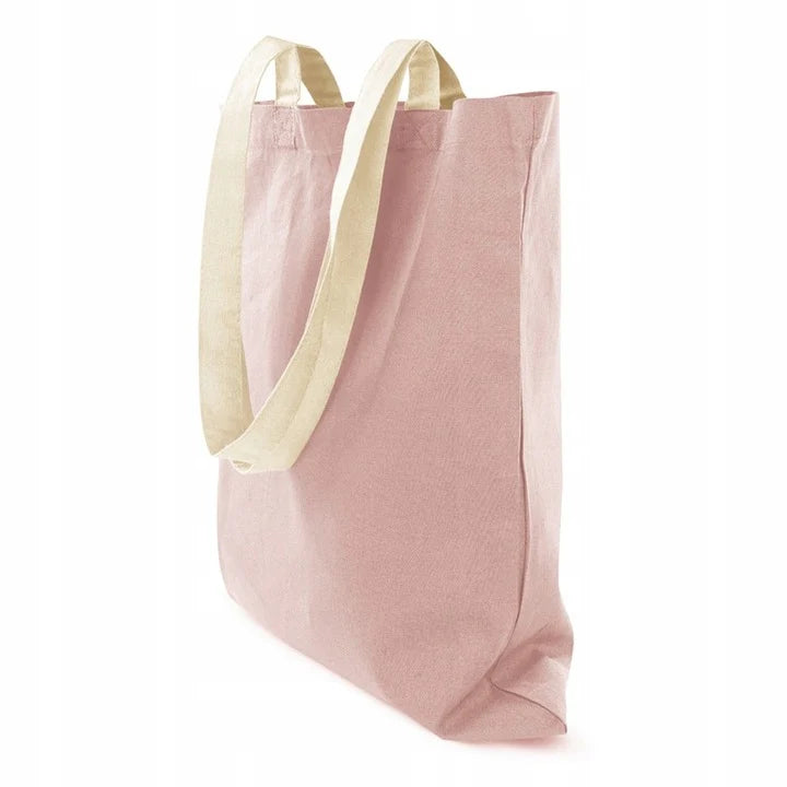 Baumwolltasche Rosa 380x420 mm 145 g Griff: 70 cm