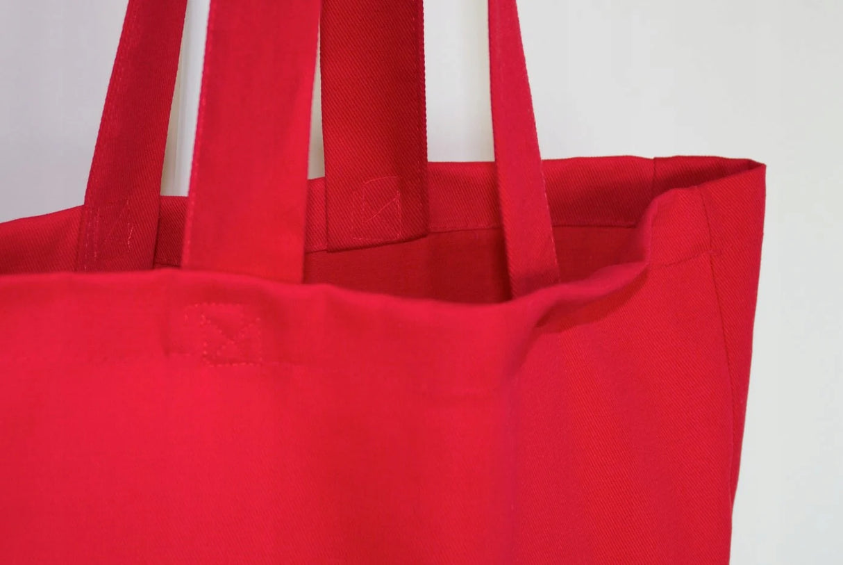 Baumwolltasche Rote 380x420 mm 220 g Griff: 70 cm