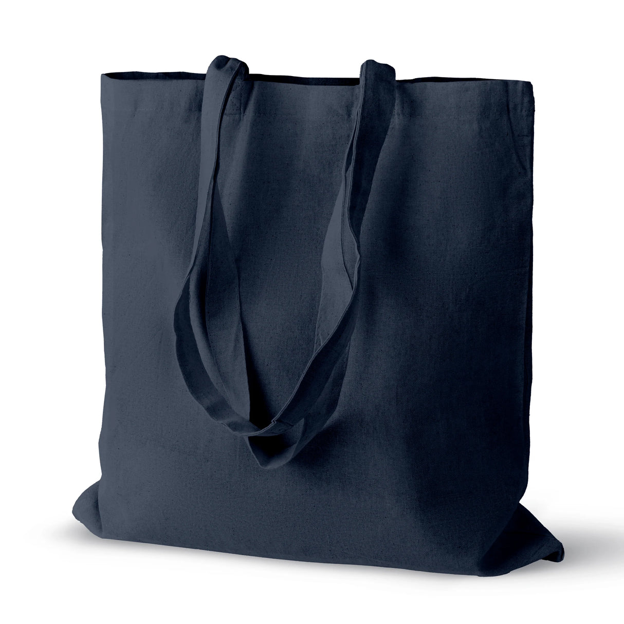 Baumwolltasche Dunkelblau 380×420 mm 220 g Griff: 70 cm
