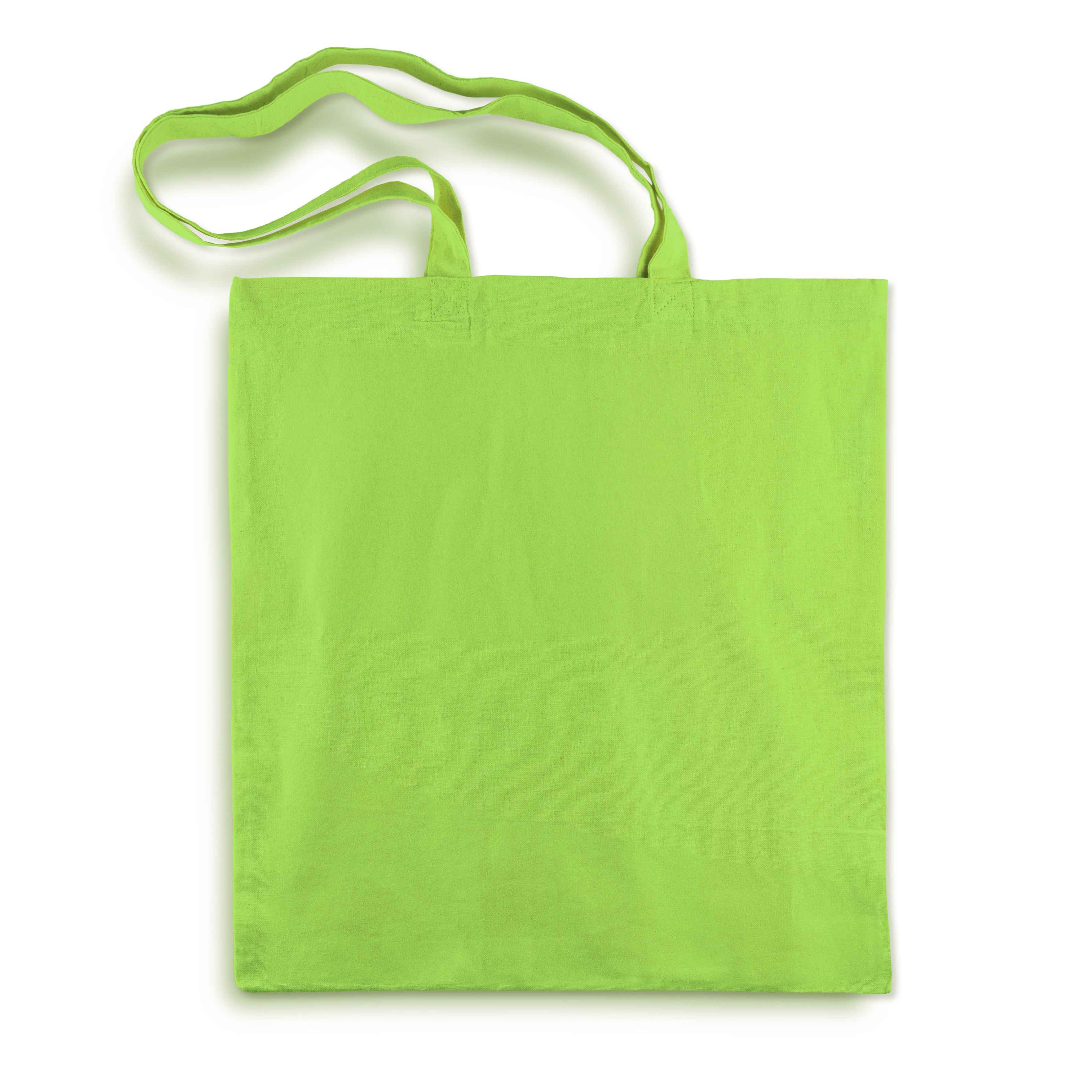Baumwolltasche Grün 380x420 mm 125 g Griff: 70 cm