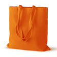 Baumwolltasche Orange 380x420 mm 125 g Griff: 70 cm