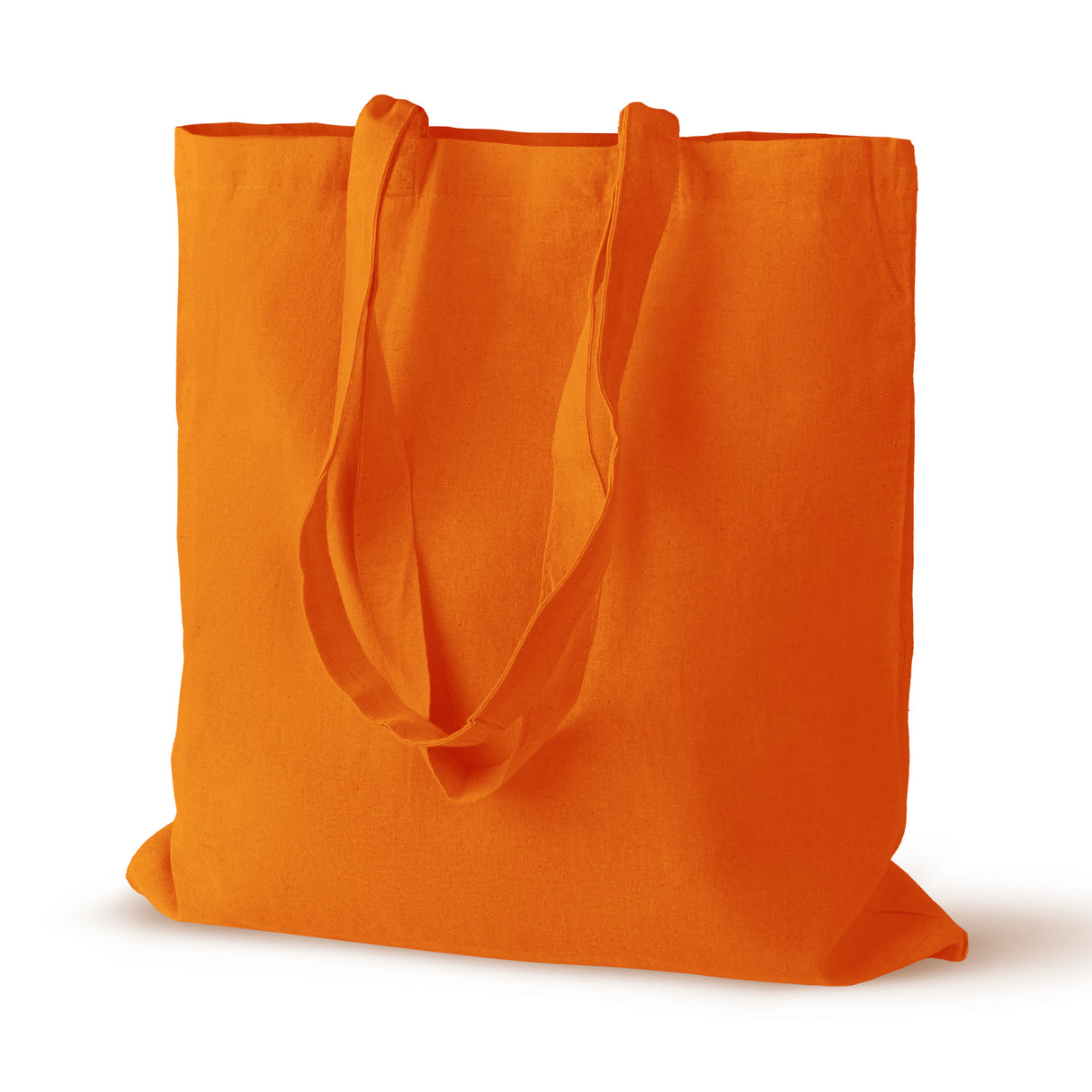 Baumwolltasche Orange 380x420 mm 125 g Griff: 70 cm