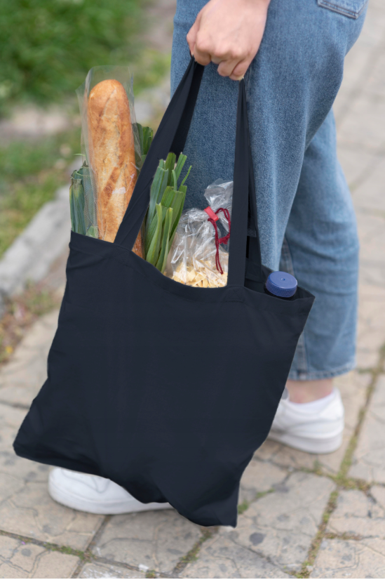 Baumwolltasche Marineblau 380x420 mm 140 g