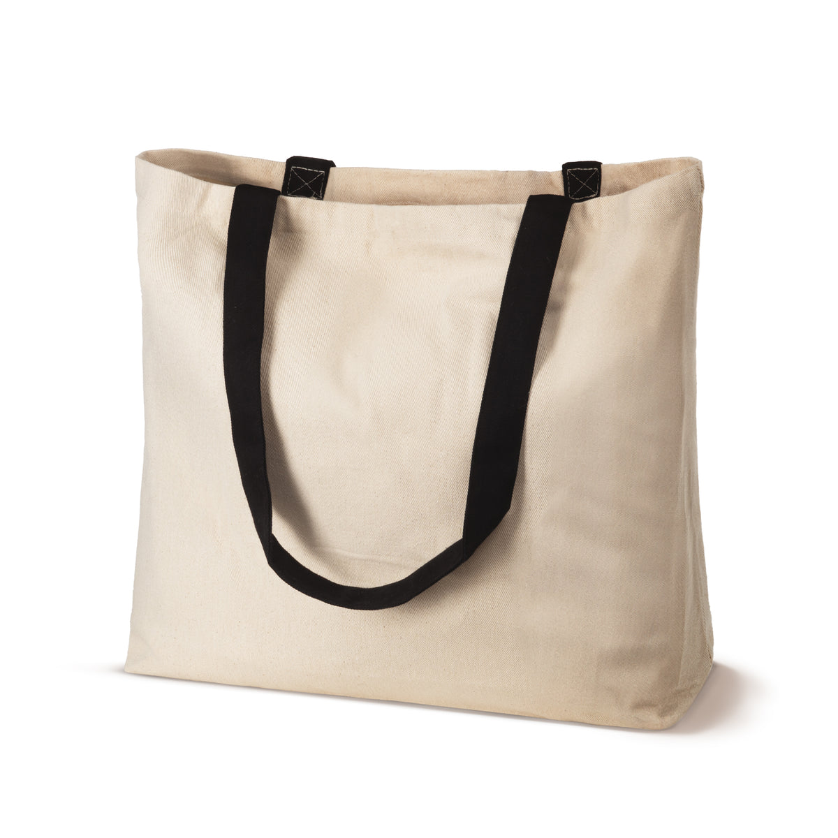 Baumwolltasche 50 x 10 x 40 cm, 320 g/m², natur, mit Innentasche