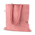 Baumwolltasche Rot Recycling - 380x420 mm 145 g Griff: 70 cm