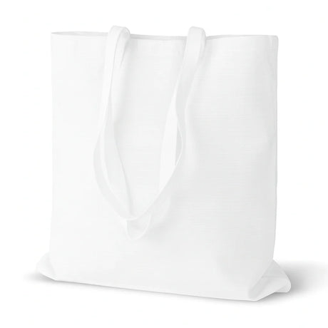 Baumwolltasche Weiß 380x420 mm 380 g Anzug Griff: 70 cm