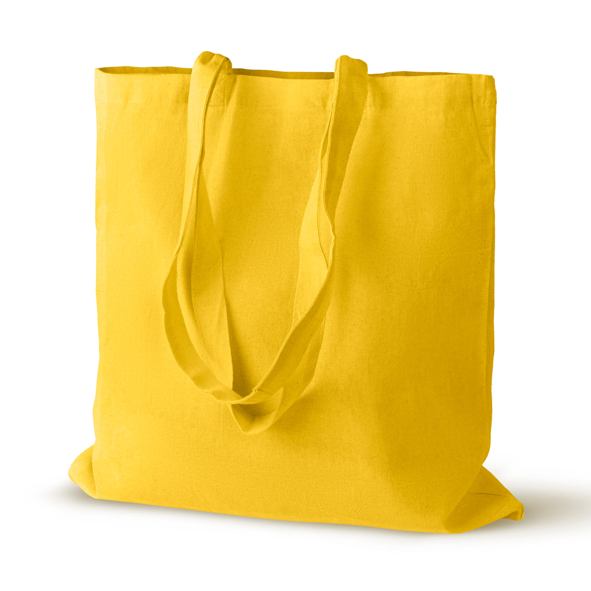 Baumwolltasche Gelb 38x42 cm Griff: 70 cm