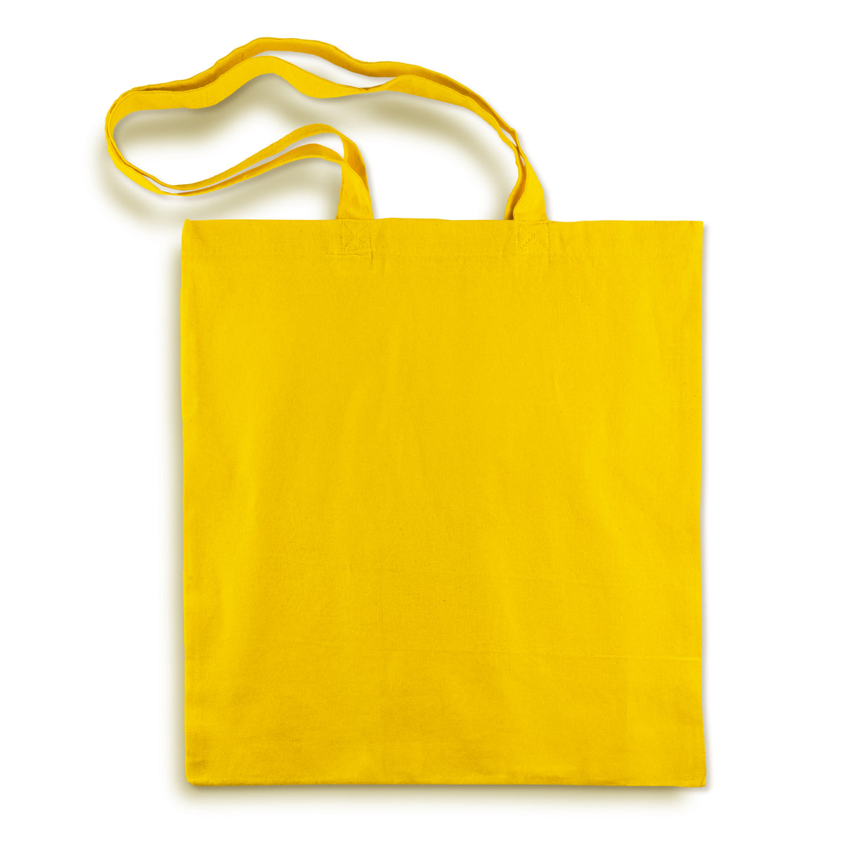 Baumwolltasche Gelb 38x42 cm Griff: 70 cm