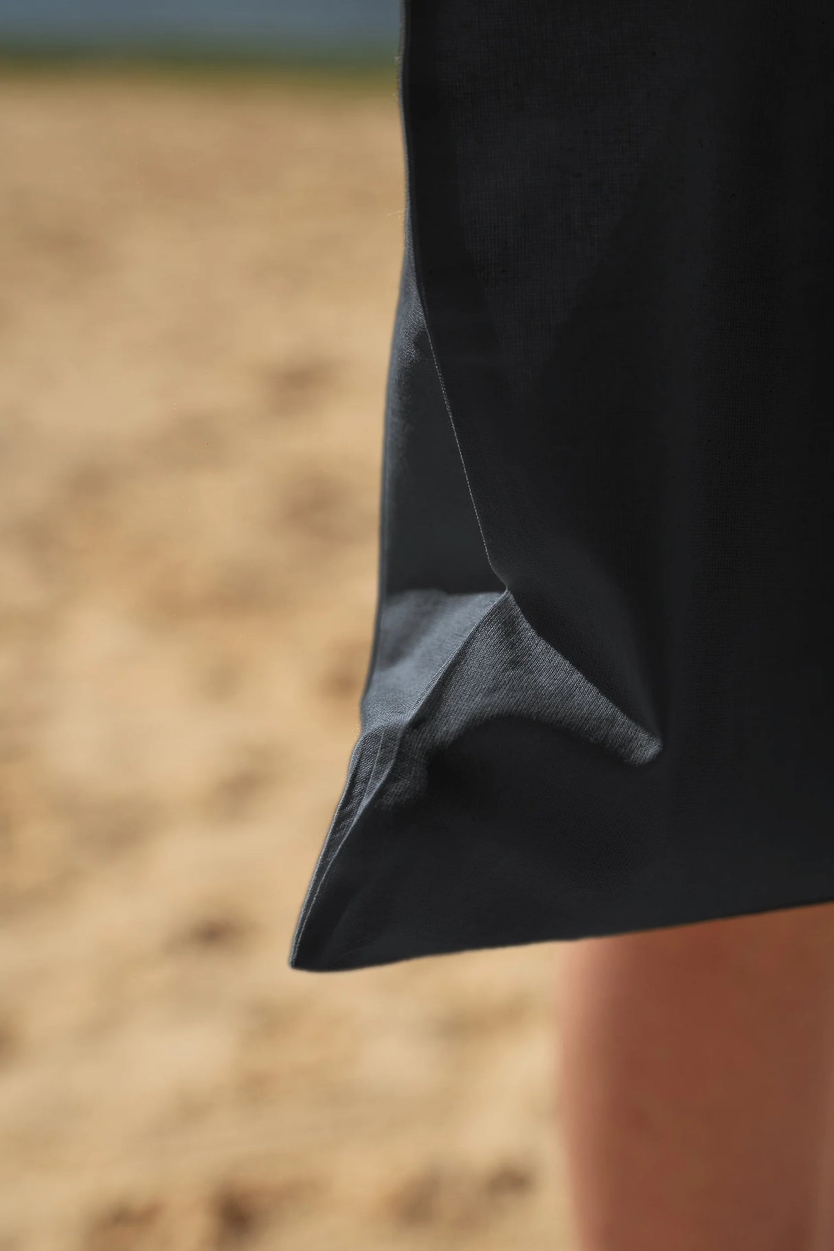 Baumwolltasche Schwarz 380x420 mm 140 g Griff: 70 cm