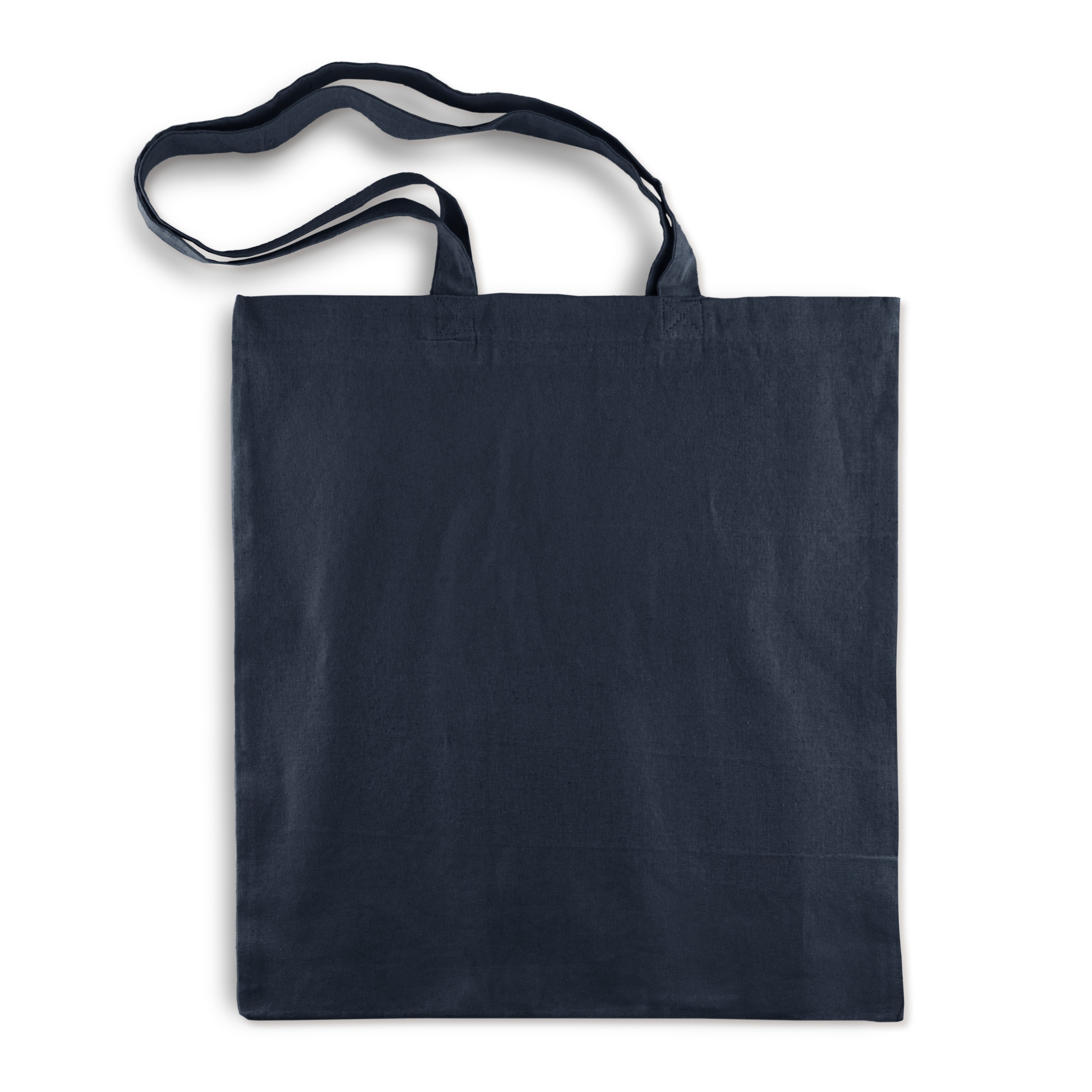 Baumwolltasche Dunkelblau 380x420 mm 145 g Griff: 70 cm