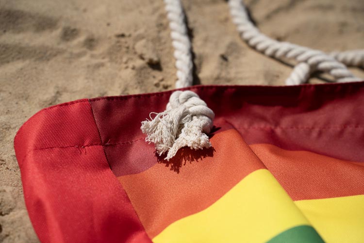 Strandtasche LGBT 42x15x15x38cm Griff: 70 cm