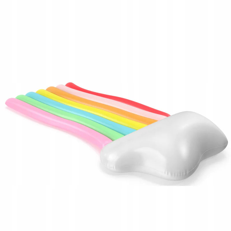 Bunter Luftmatratze „Regenbogen“ zum Schwimmen