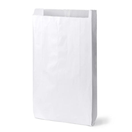 Gefaltete Papiertüte 150x290 mm Weiß – 1000 Stück