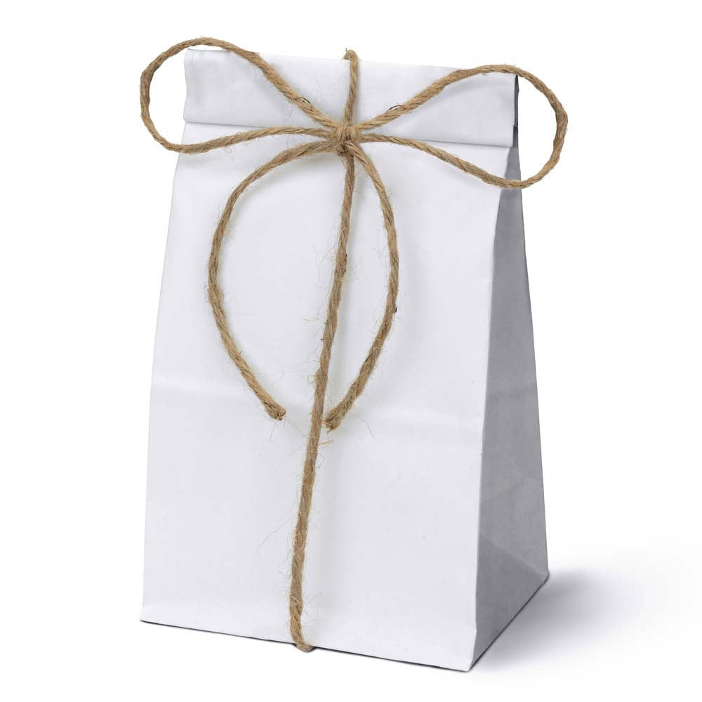 Blockbodenbeutel 19+13x37 cm, 70 g/m², weiß, 100 Stück