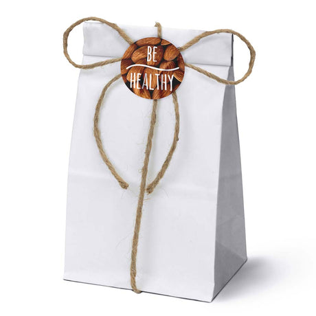 Papiertüten ohne Griff Weiß 80x65x190mm 1000 Stück