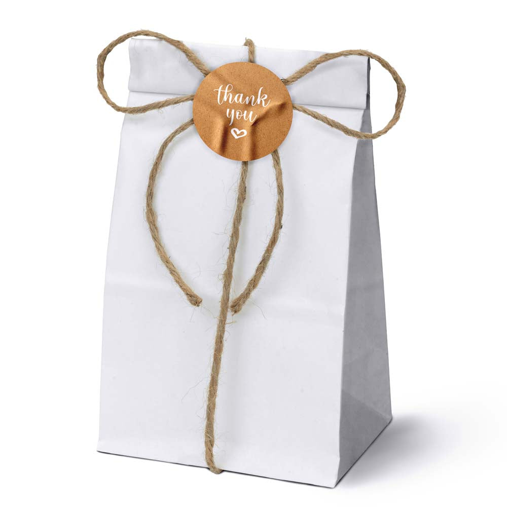 Papiertüten ohne Griff - Weiß - 100x70x260mm - 1000 Stück