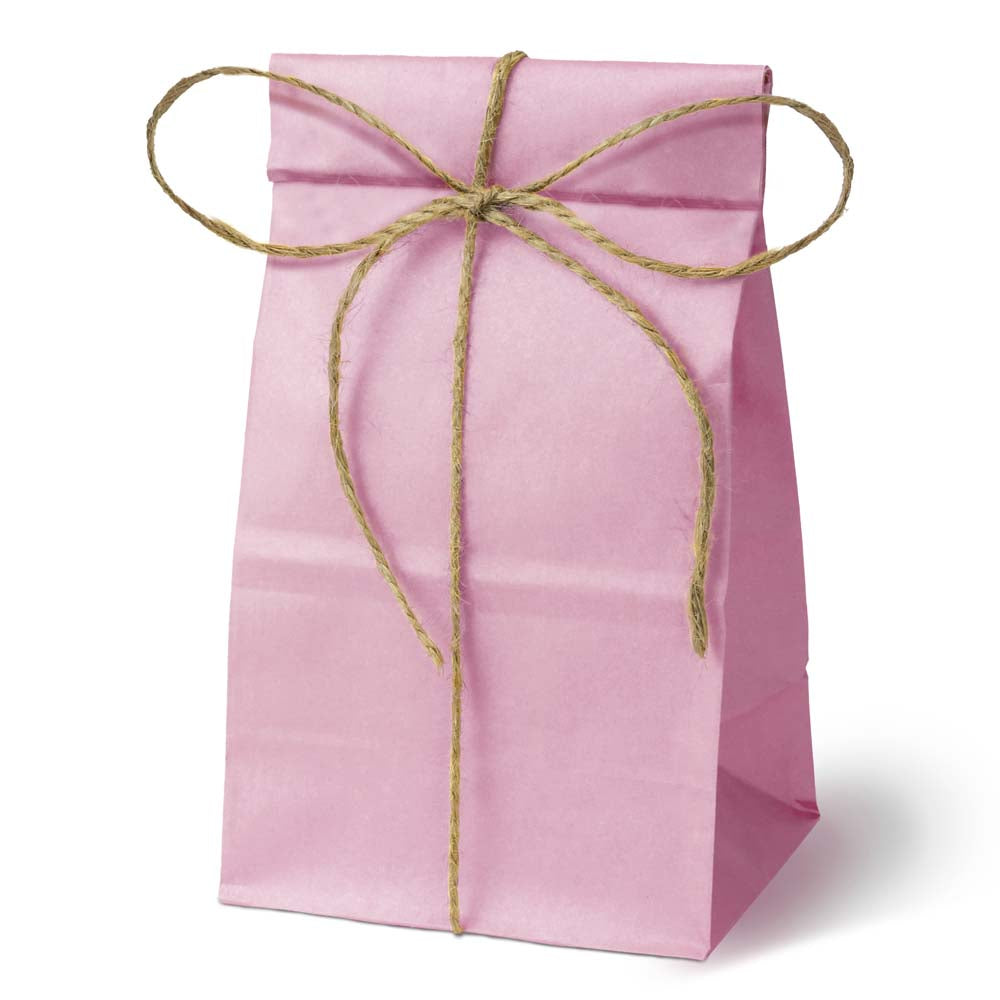Papiertüten ohne Griff Rosa 100x70x280mm