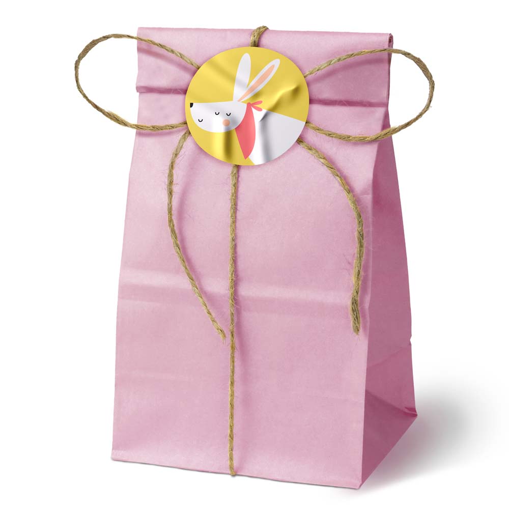 Papiertüten ohne Griff Rosa 100x70x280mm