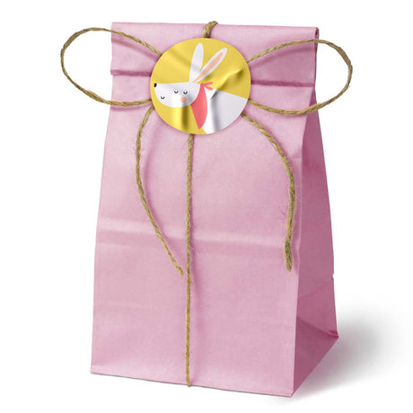 Papiertüten ohne Griff Rosa 100x70x280mm