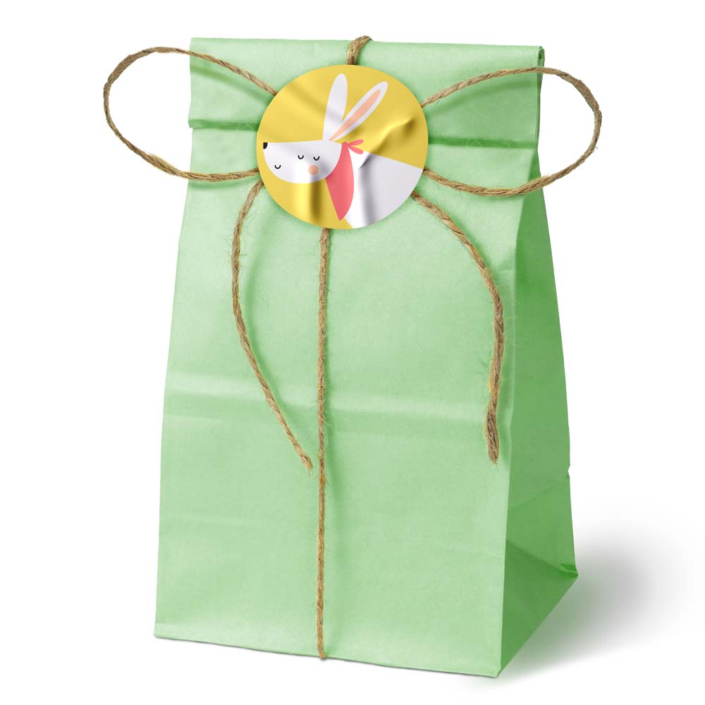 Papiertüten ohne Griff Grün 100x70x280mm