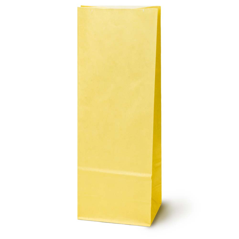 Papiertüten ohne Griff Gelb 100x70x280mm 1 Stück