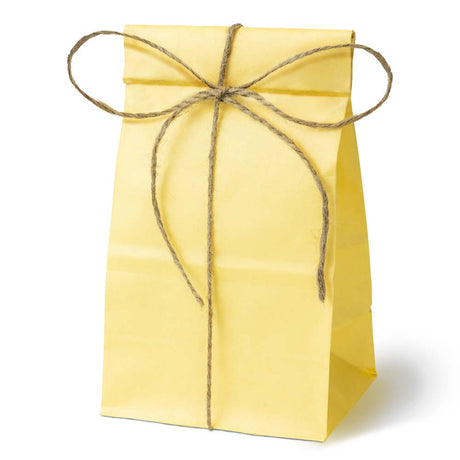 Papiertüten ohne Griff Gelb 100x70x280mm 1 Stück