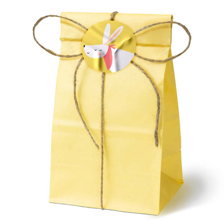 Papiertüten ohne Griff Gelb 100x70x280mm 1 Stück