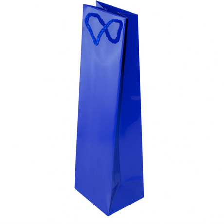 Laminierte Tasche mit Schnurgriff 110x90x400mm Marineblau