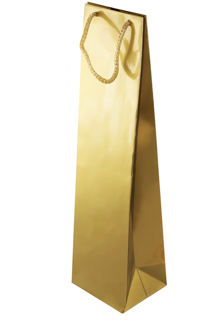 Laminierte Tasche mit Schnurgriff 110x90x400mm Golden