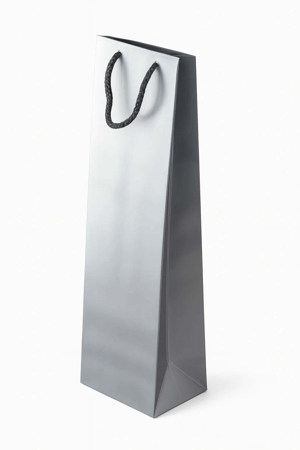 Laminierte Tasche mit Schnurgriff 110x90x400mm Silber