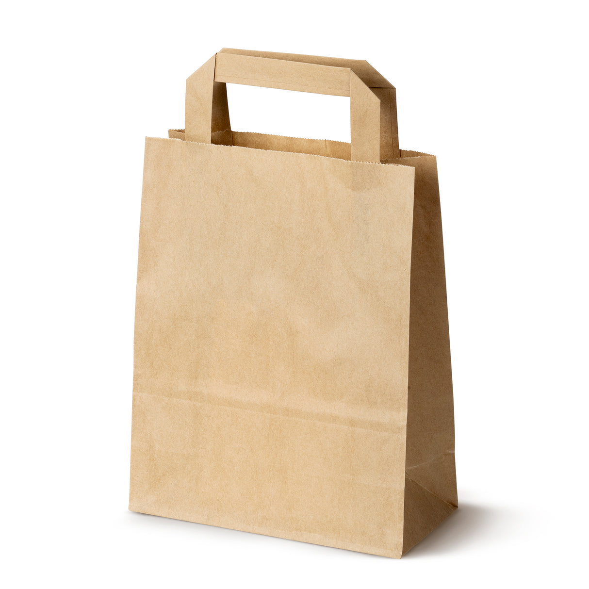 Bedruckte Papiertüte 180x80x230mm Braun ab 50 Stk.