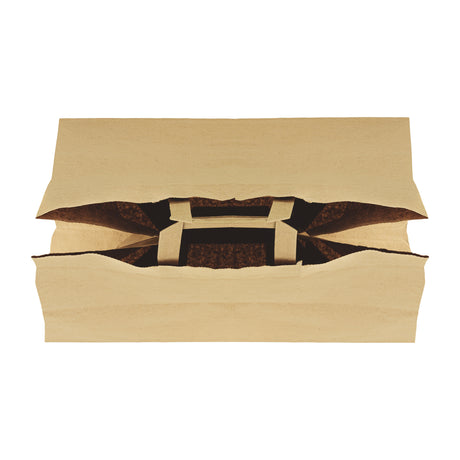 Papiertüte mit flachem Griff 320x220x245mm Braun