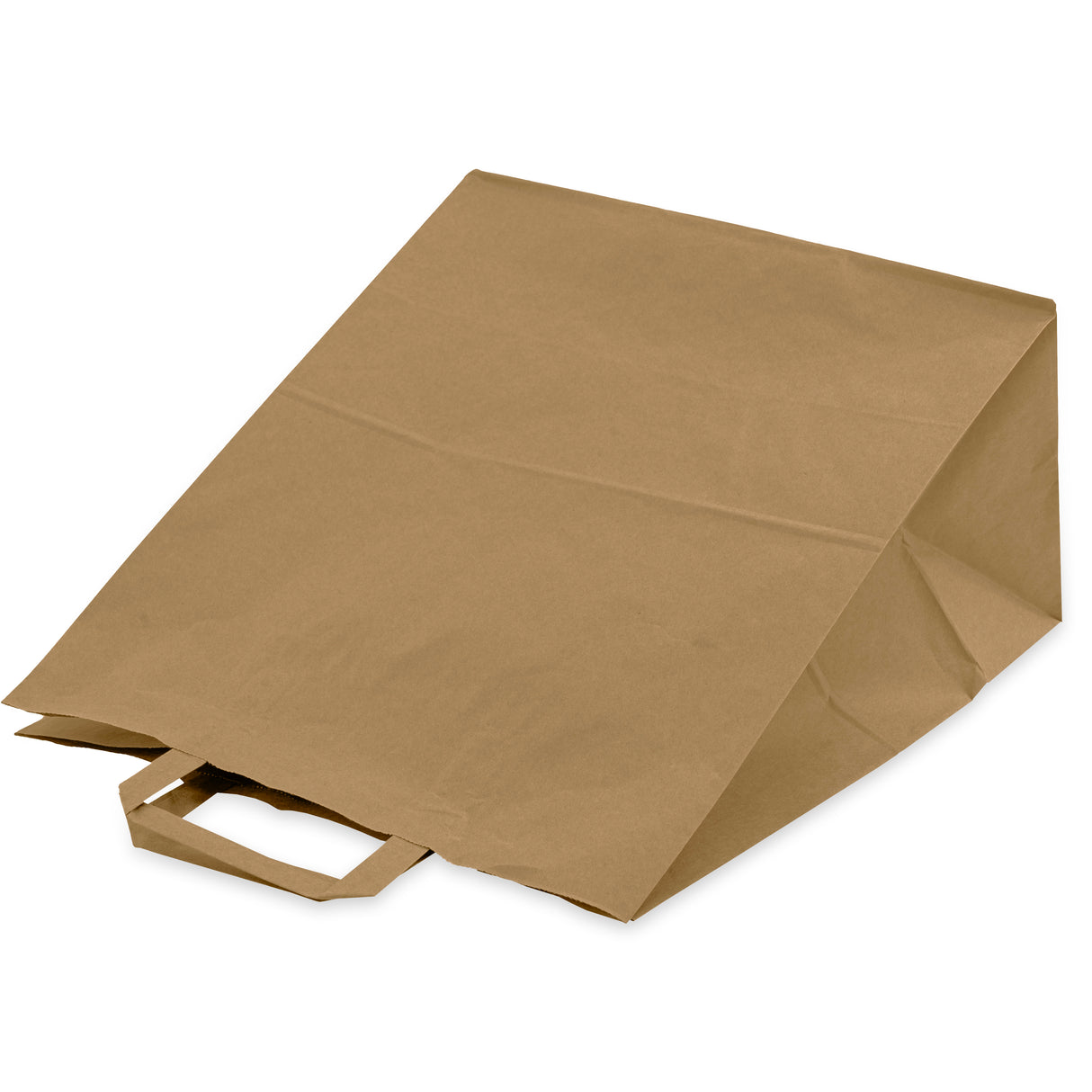 Papiertüte mit flachem Griff 320x160x390mm Braun