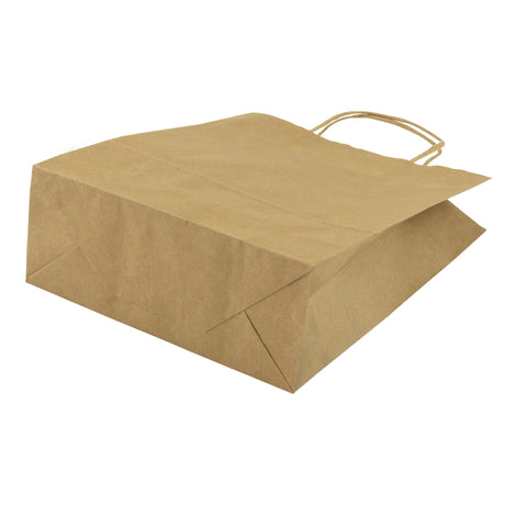 Papiertüte mit gedrehtem Griff 240x100x320mm Braun