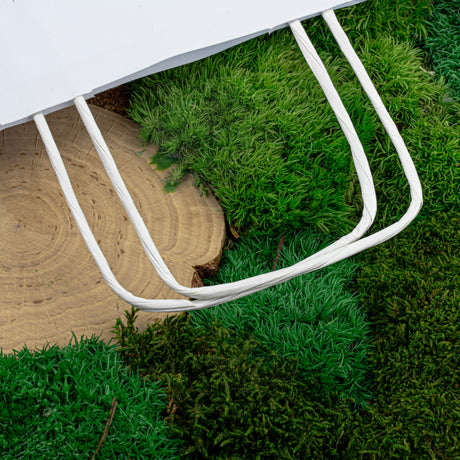 Papiertüte mit gedrehtem Griff 240x100x320mm Weiß