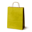 Papiertüte mit gedrehtem Griff 240x100x320mm Gelb