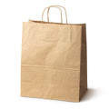 Papiertas met gedraaid handvat 330x160x380mm bruin