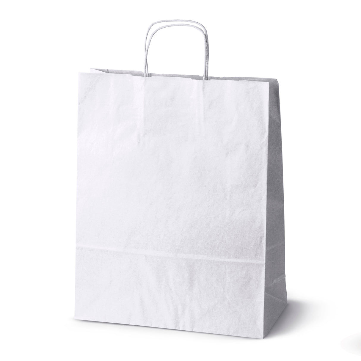 Bedruckte Papiertüte 320x120x410mm Weiß ab 50 Stk.