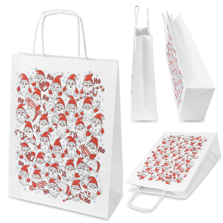 Weihnachts-Papiertüte 240x100x320mm NIKOLAUS