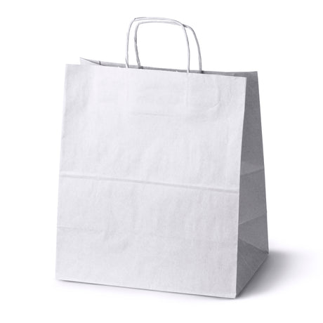 Papiertüte mit gedrehtem Griff 305x170x340mm Weiß