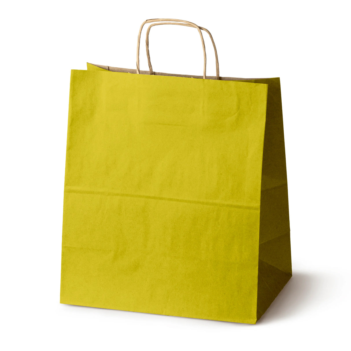 Papiertüte mit gedrehtem Griff 300x170x340mm Gelb