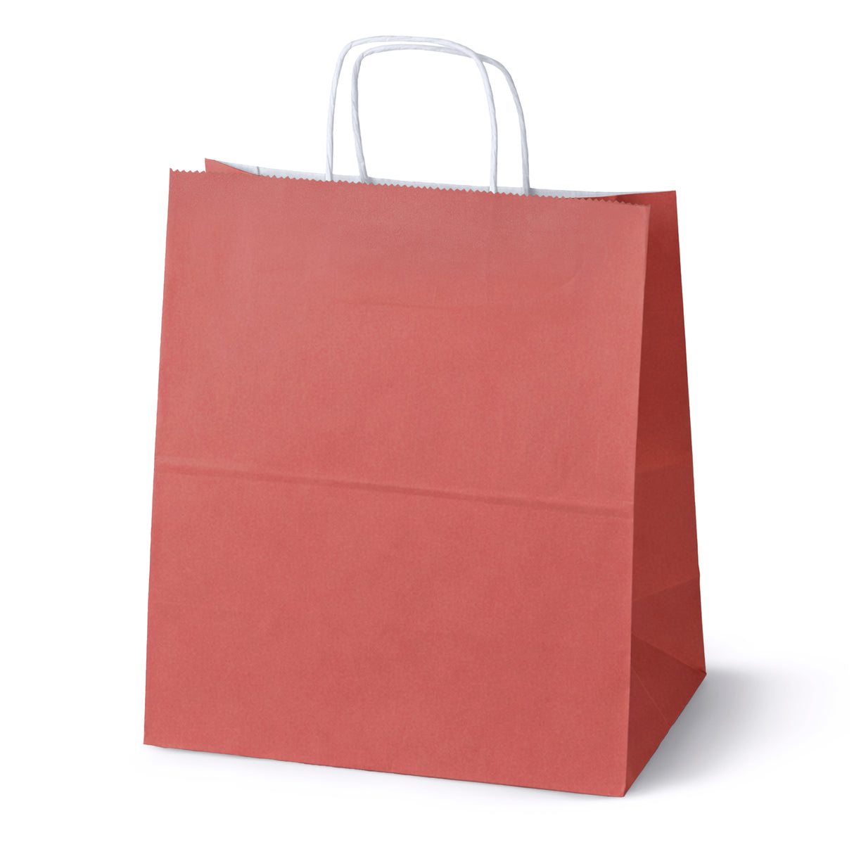Papiertüte mit gedrehtem Griff 300x170x340mm Rot Weiß