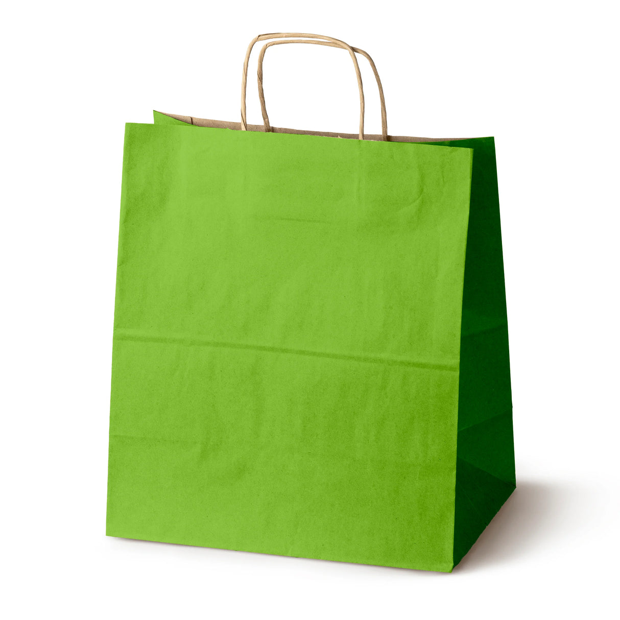 Papiertüte mit gedrehtem Griff 300x170x340mm Hellgrün