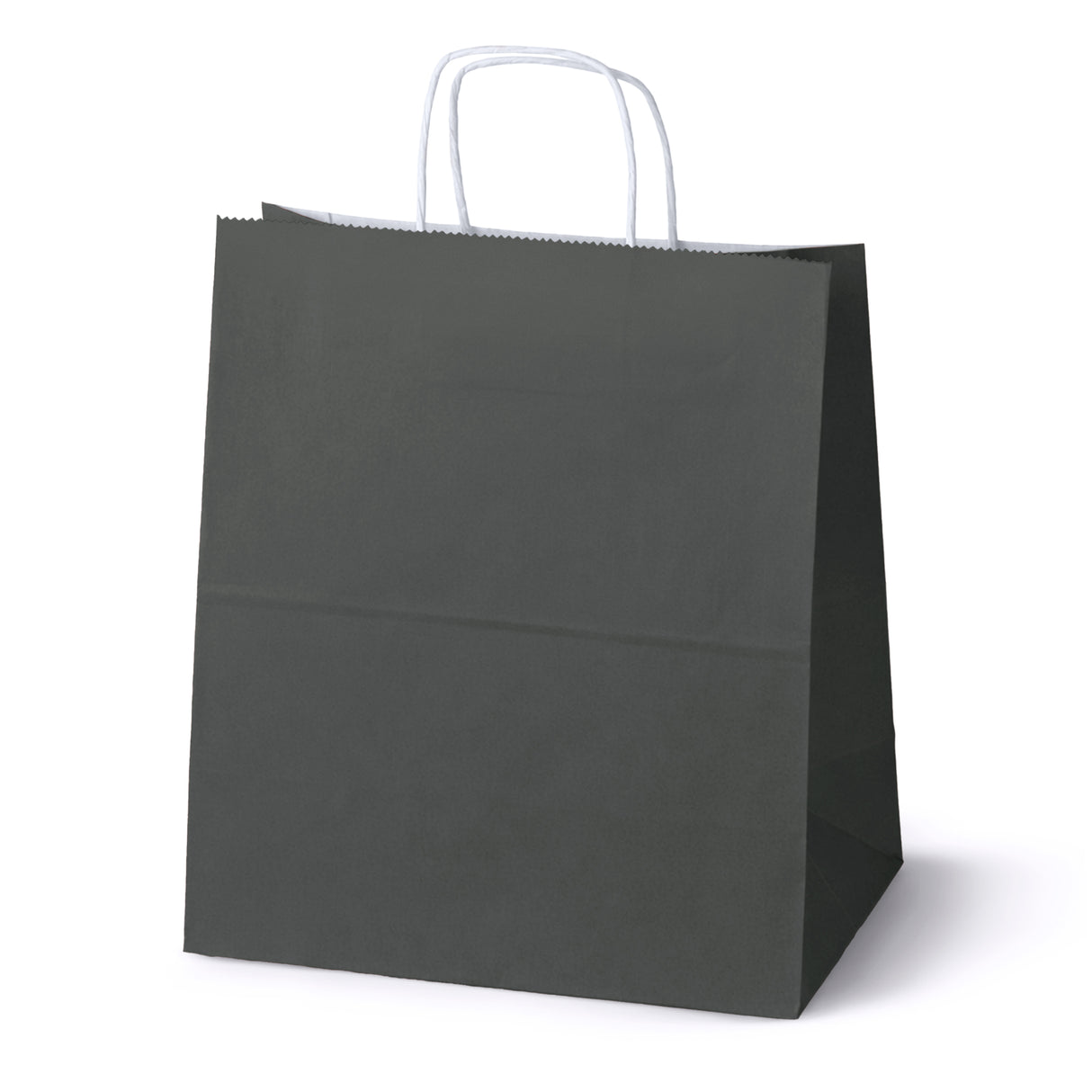 Papiertüte mit gedrehtem Griff 300x170x340mm Schwarz Weiß