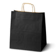 Papiertüte mit gedrehtem Griff 300x170x340mm Schwarz