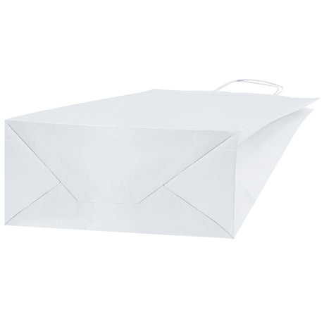 Papiertüte mit gedrehtem Griff 300x170x425mm Weiß