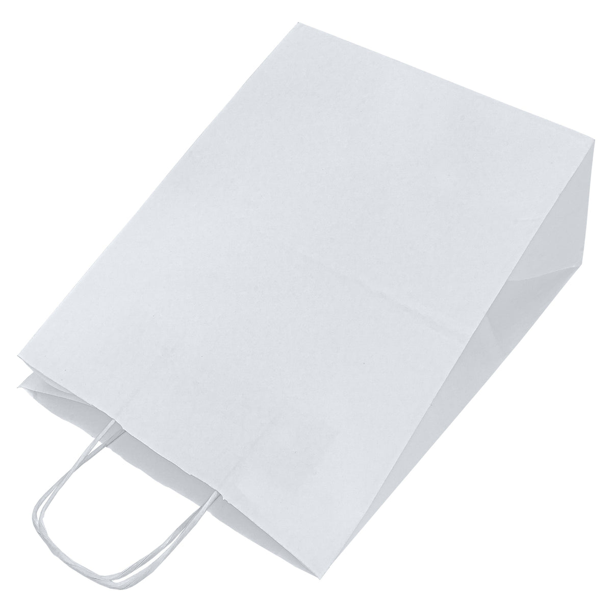 Papiertüte mit gedrehtem Tragegriff, 300 × 170 × 425 mm – Weiß